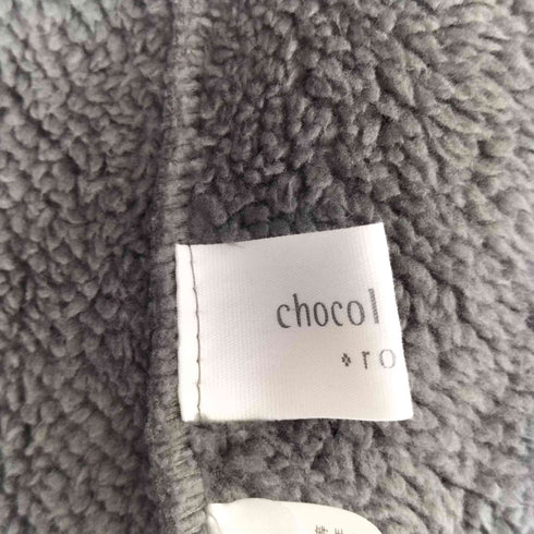 ショコラフィネローブ chocol raffine robe 2wayフード裏ボアミディ丈コーディガン レディース FREE